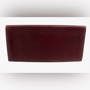 Cartier Bordeaux Leather Long Wallet | Authenticated | Very Good